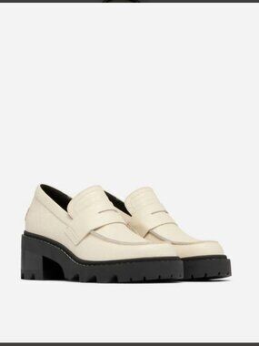 Sorel Women's Joan City Now Loafer Size 9 Chalk White